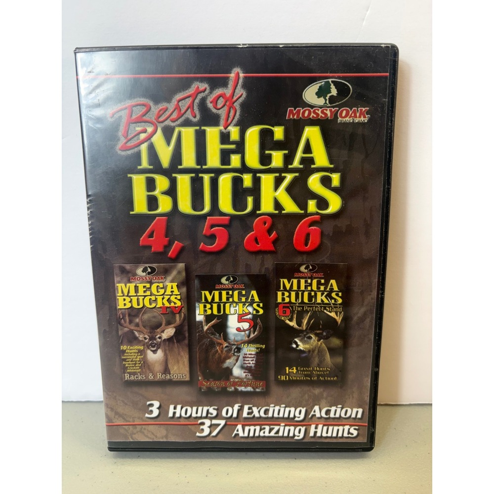 Best of Mega Bucks 4 5 & 6 DVD Whitetail Deer Hunting Mossy Oak Big Game Hunts